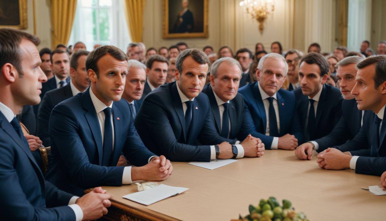 Emmanuel Macron reçoit une délégation de la Coordination rurale après l'inauguration du Salon de l'agriculture