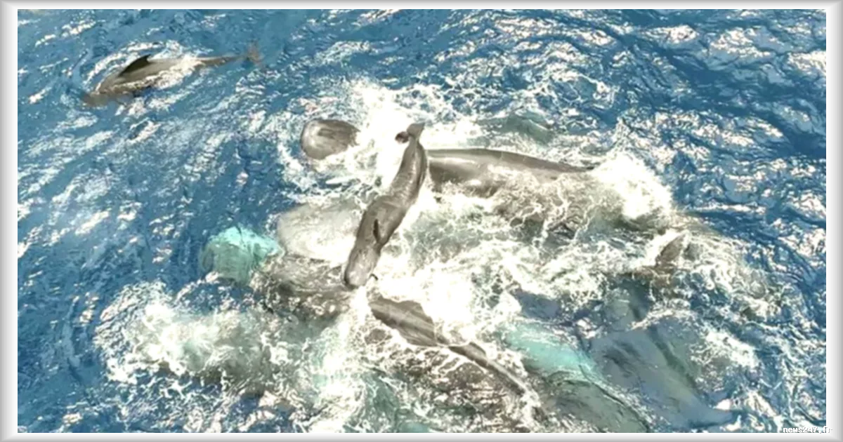 Entraide chez les cachalots : des femelles se mobilisent lors des mises bas