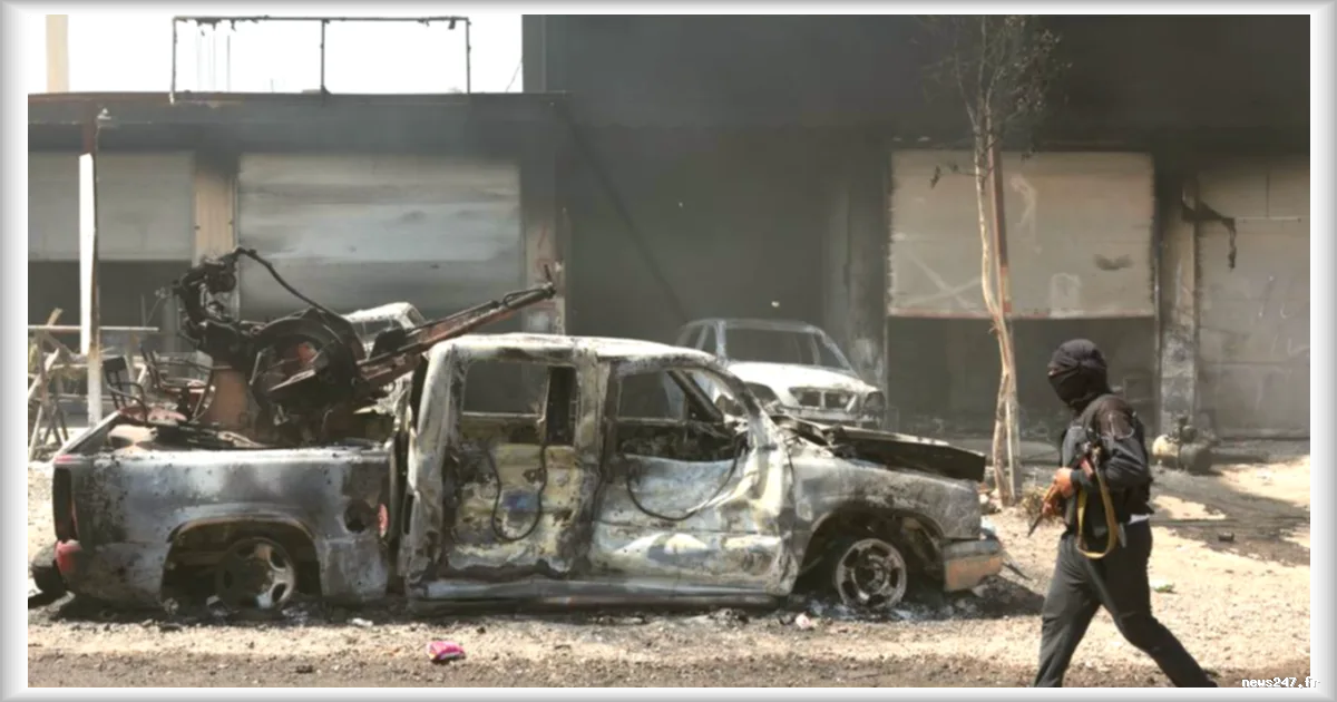 Explosion à Damas : un soldat tué et une voiture en flammes