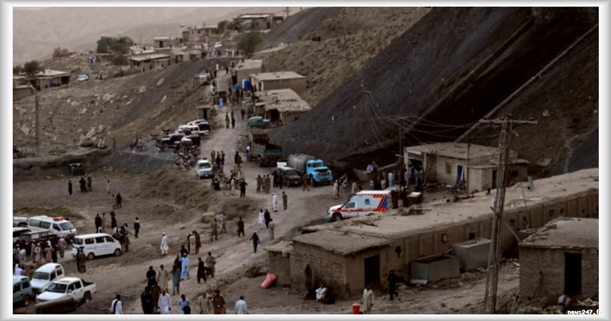 Explosion meurtrière dans une mine de charbon au Pakistan : 34 morts