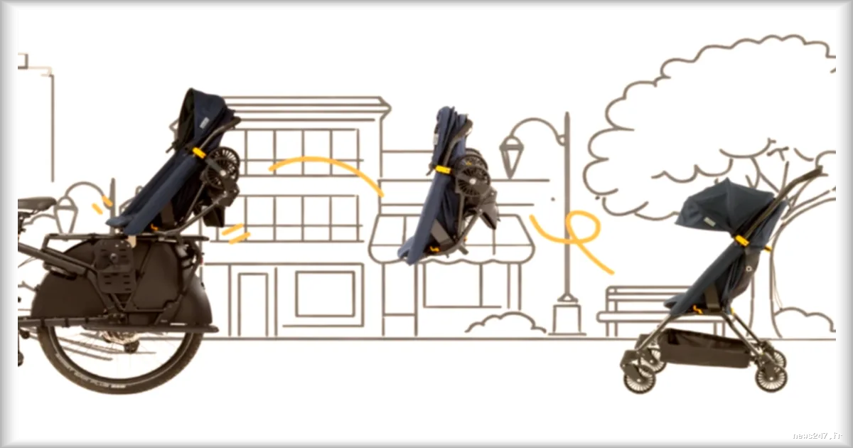 FAAR Ride : la poussette se transforme en siège vélo en quelques secondes