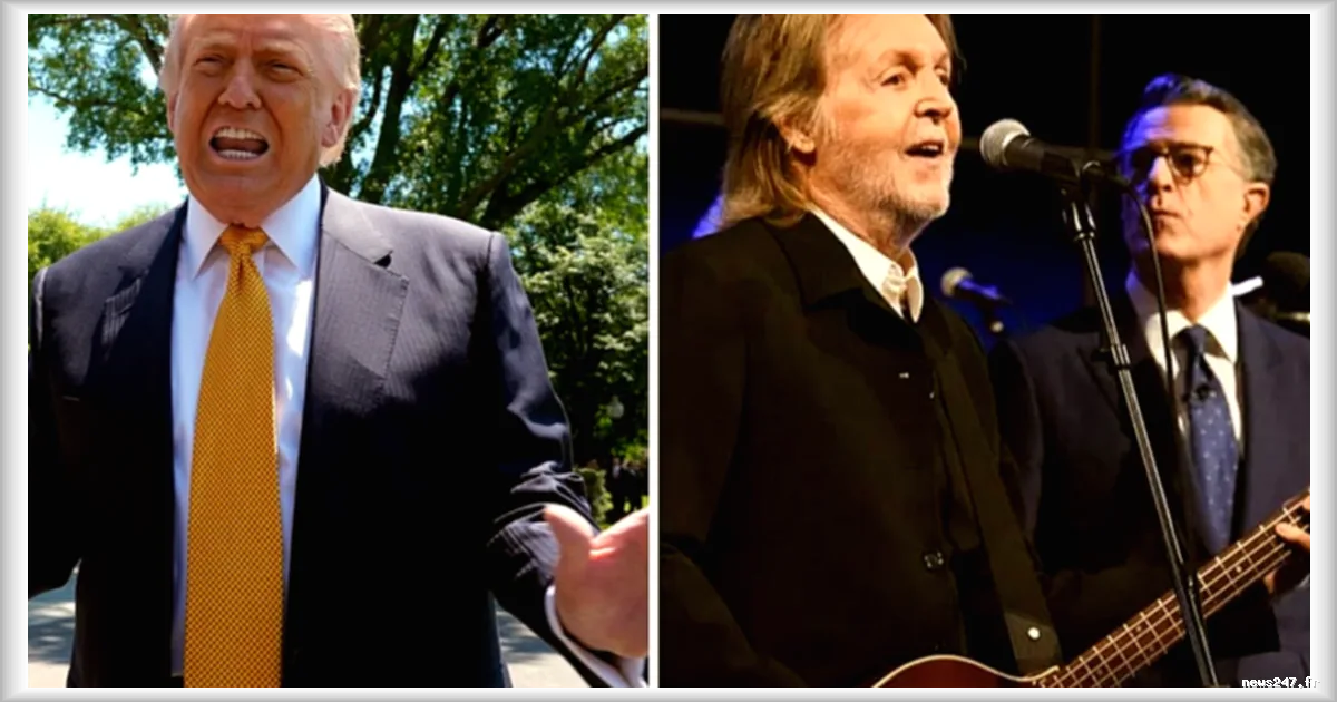 Fin du « Late Show » : Paul McCartney et des célébrités rendent un dernier hommage à Stephen Colbert, tandis que Donald Trump fustige l’animateur