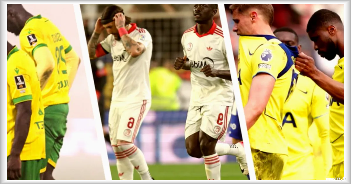 Football : Tottenham, Nantes et Séville en grande difficulté avant la fin de saison