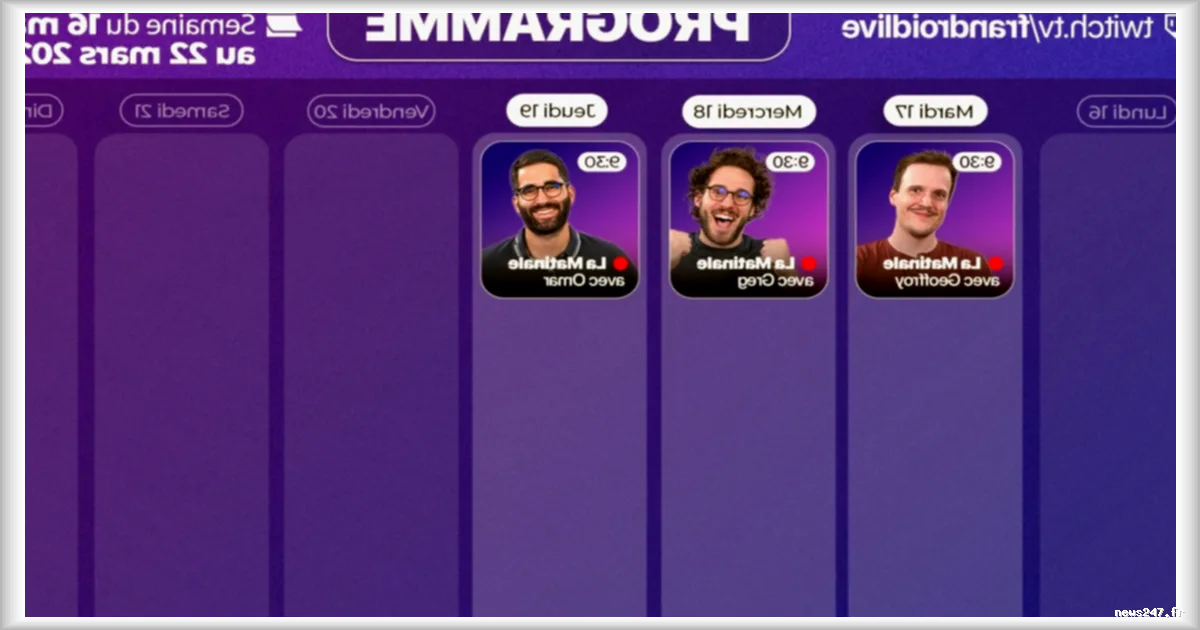 Frandroid annonce un programme Twitch exceptionnel pour la semaine