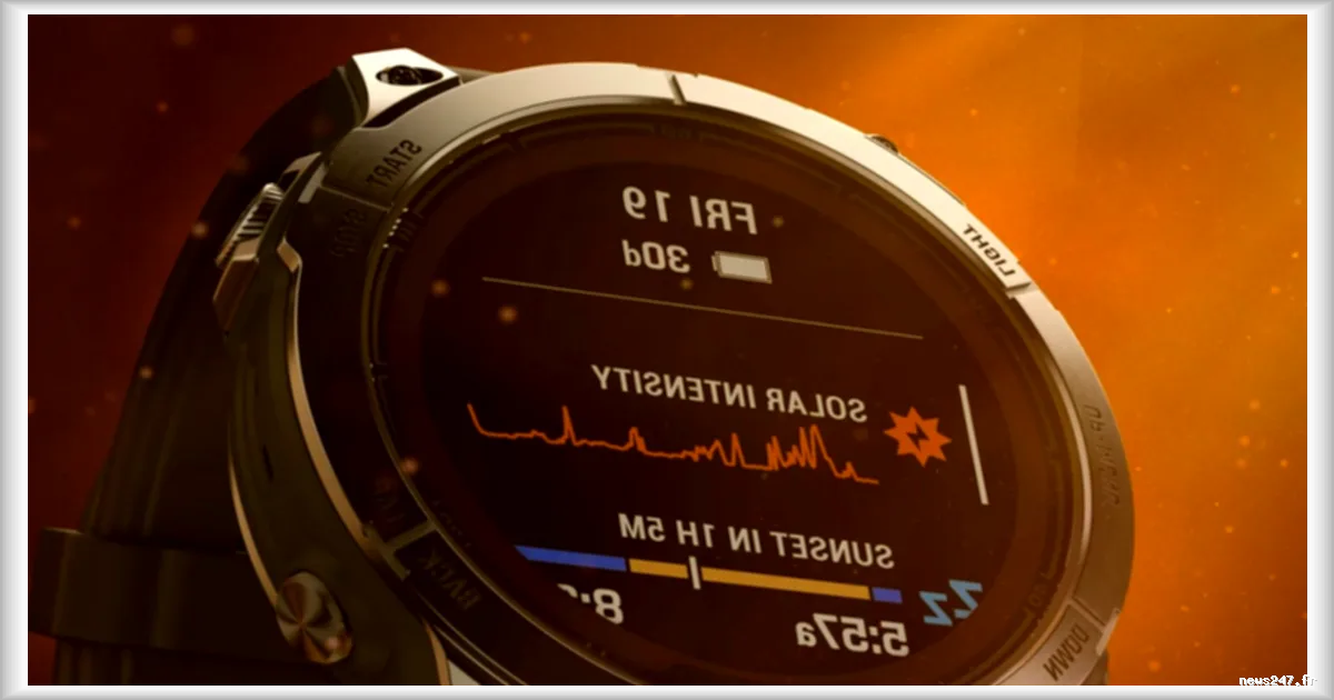 Garmin propose sa montre haut de gamme Fenix 7S Pro Solar Edition à prix réduit