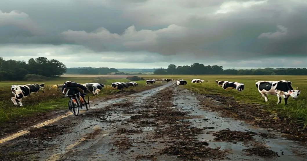 Gastro-entérite chez des cyclistes belges : des projections de bouses de vaches en cause