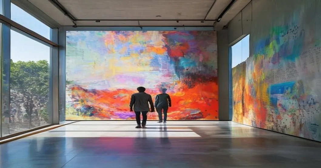 Gérard Gasiorowski expose dix toiles, dont une de 10 mètres de long, à la Fondation Maeght de Saint-Paul-de-Vence