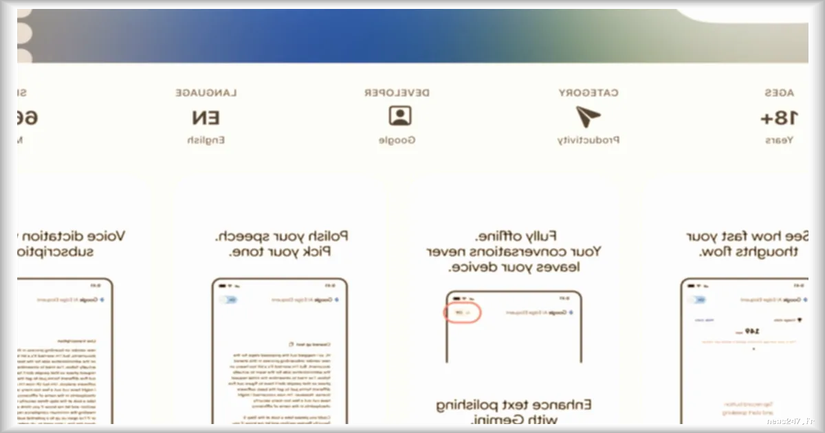 Google lance une application IA gratuite et sans abonnement pour les notes vocales sur iOS