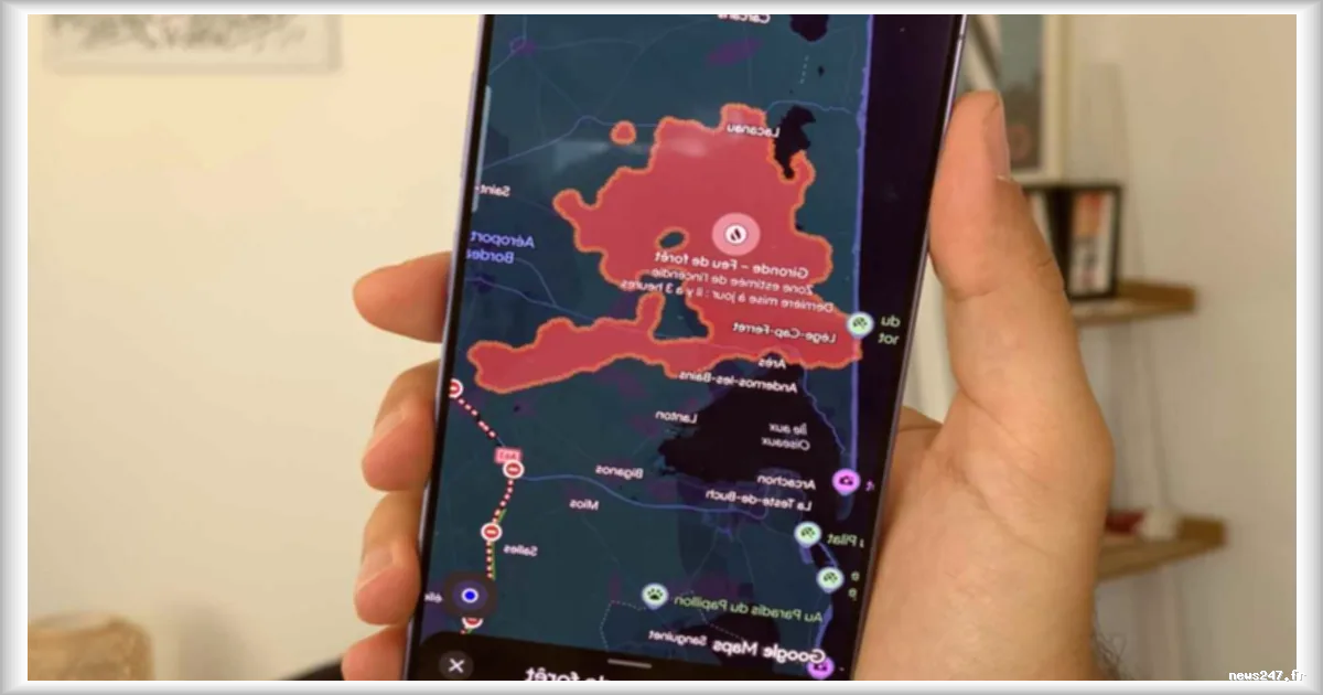 Google Maps ajoute une option pour suivre les feux de forêt en temps réel