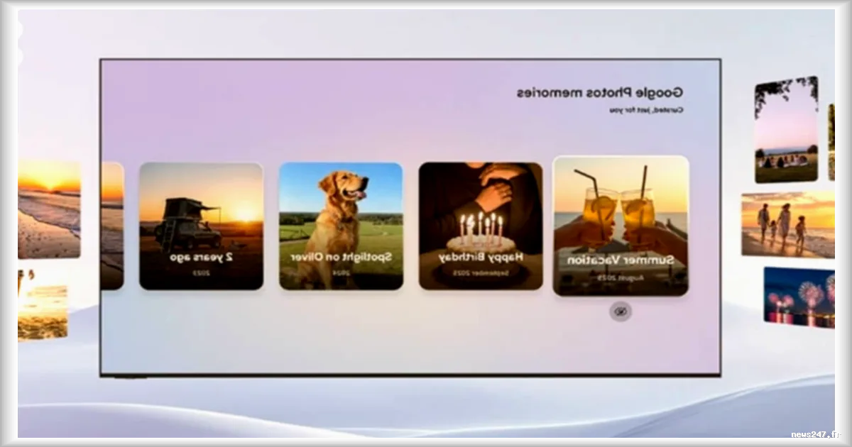 Google Photos s'integre aux TV Samsung pour afficher des albums photos