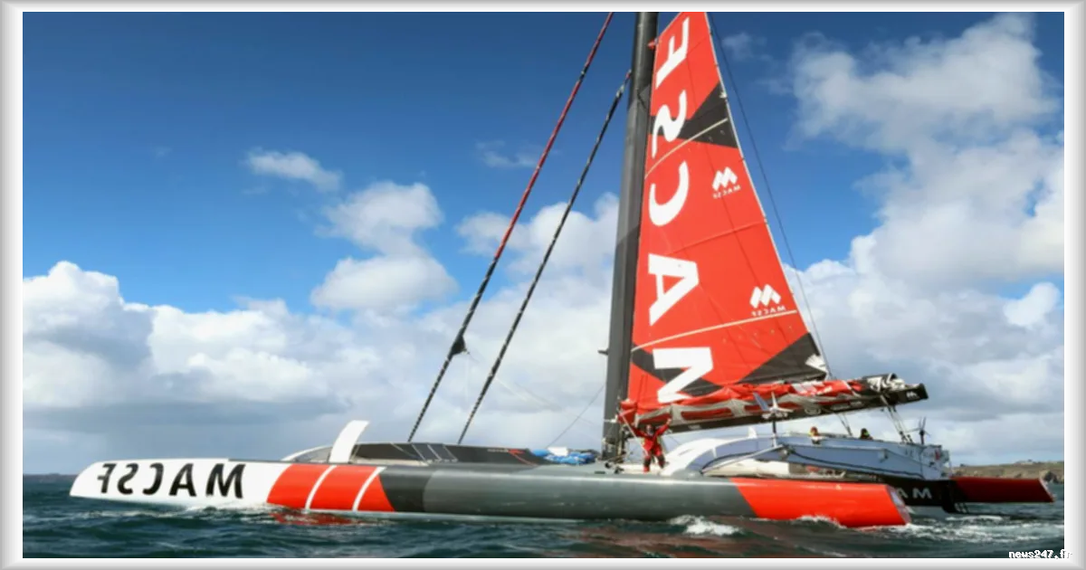 Guirec Soudée, premier navigateur à boucler le tour du monde à l’envers en multicoque selon Le Monde