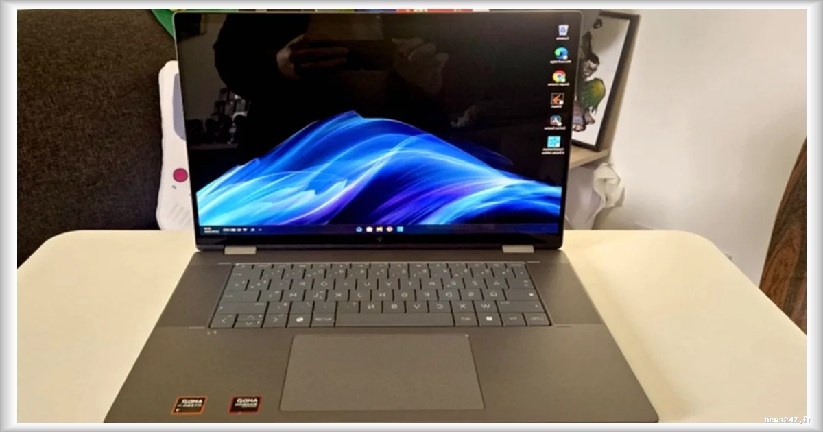 HP OmniBook X Flip 16 (AMD) : un 2-en-1 correct mais entaché par des compromis coûteux