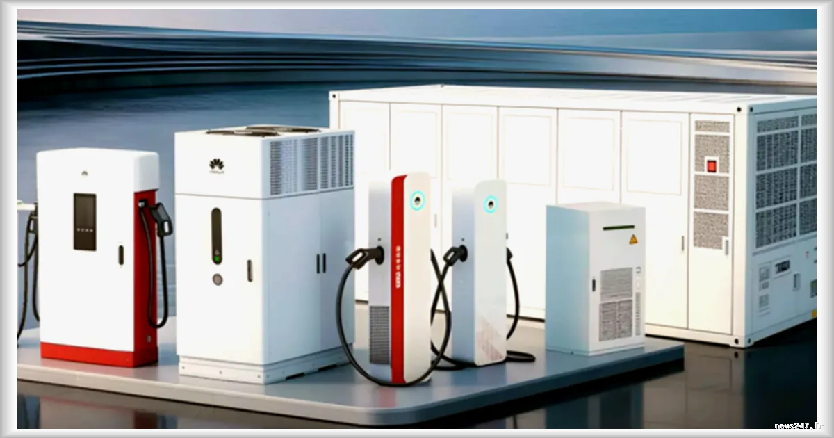 Huawei dévoile un système de recharge ultra-rapide pour véhicules électriques intégrant solaire et stockage d'énergie