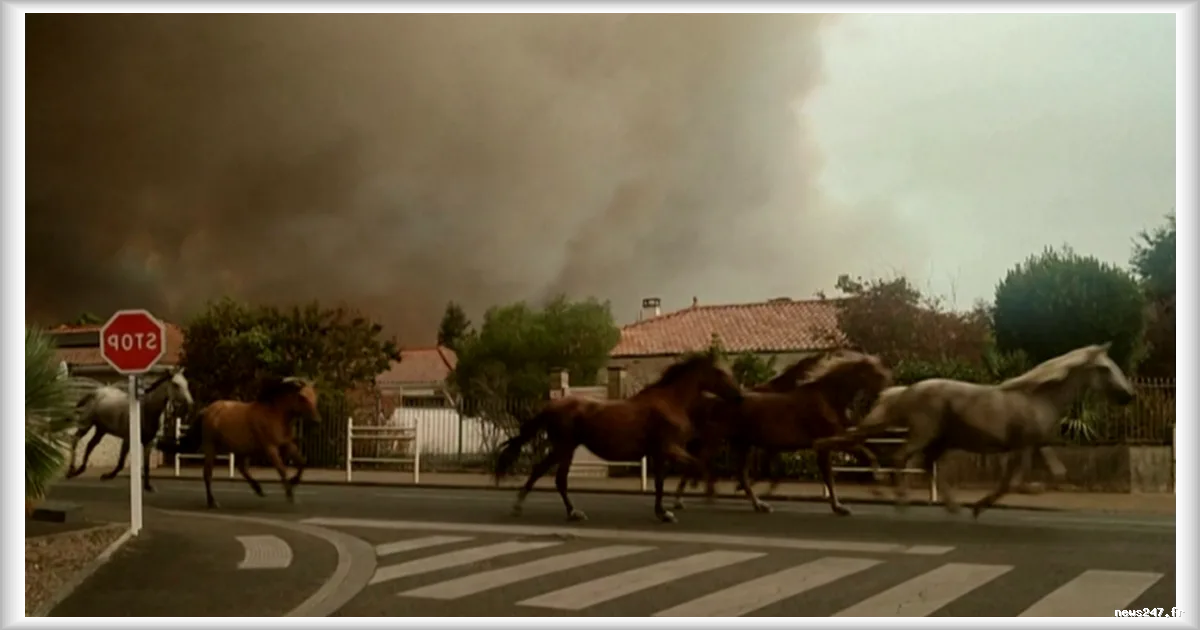 Incendie à Biscarrosse : les chevaux échappés aux flammes retrouvent leurs propriétaires
