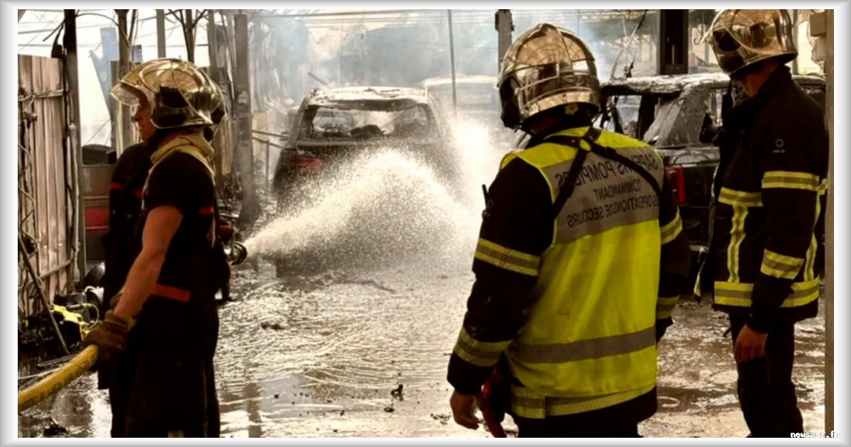 Incendie dans des serres agricoles à Cagnes-sur-Mer : un incendie maîtrisé en une heure, 50 pompiers mobilisés