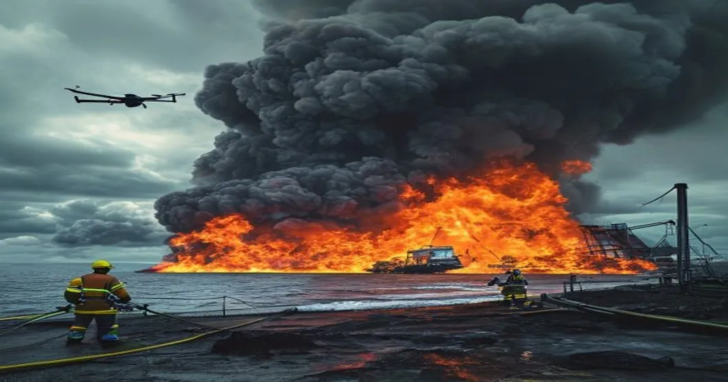 Incendie dans le port de Touapsé : une frappe de drones ukrainiens provoque une catastrophe écologique en mer Noire