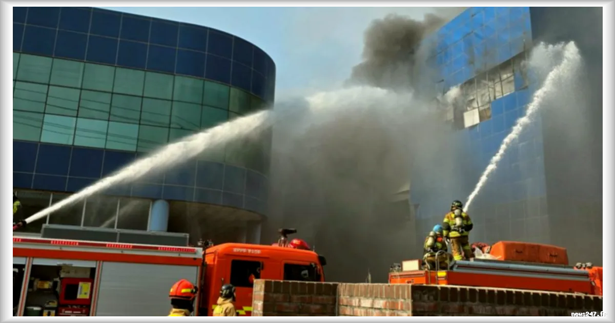 Incendie dans une usine automobile en Corée du Sud : 14 disparus et 21 blessés graves selon Le Figaro