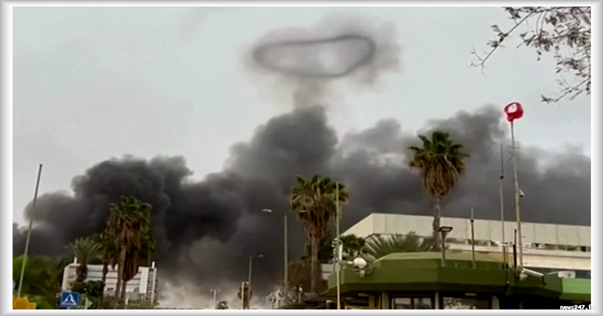 Incendie dans une usine de pesticides au sud d'Israël suite à des débris de missile iranien