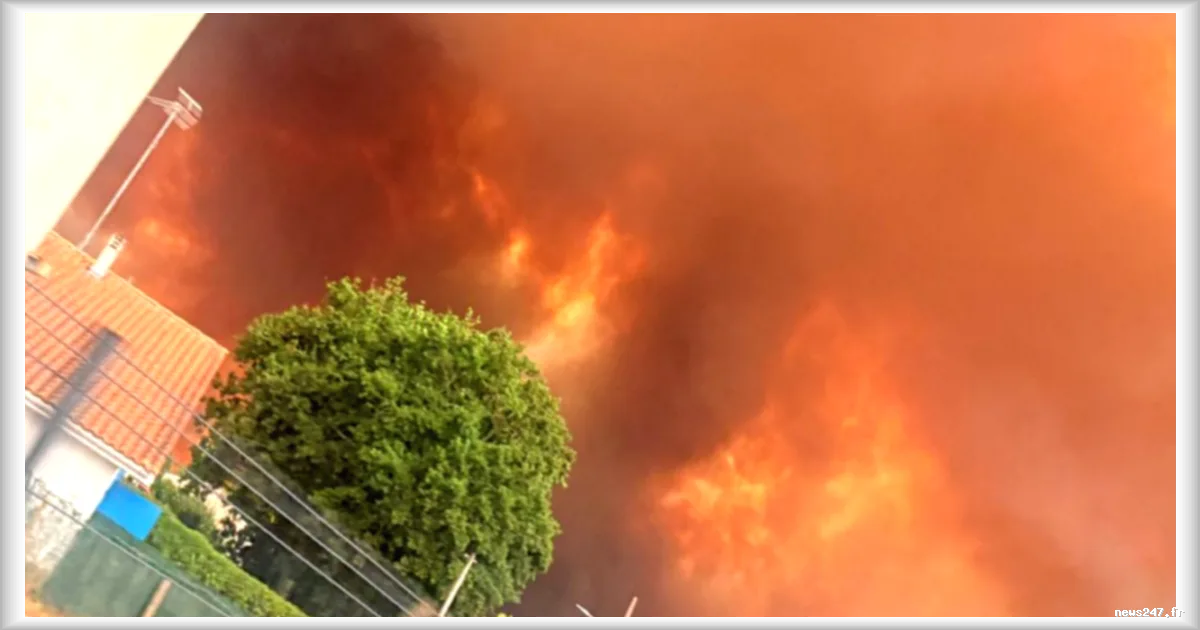 Incendie de forêt à Biscarrosse : 105 habitations touchées par les flammes, des milliers de personnes évacuées