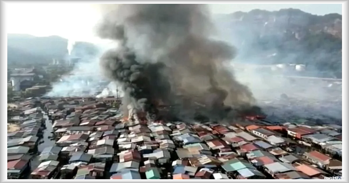 Incendie en Malaisie : des centaines de maisons détruites et des milliers de personnes déplacées