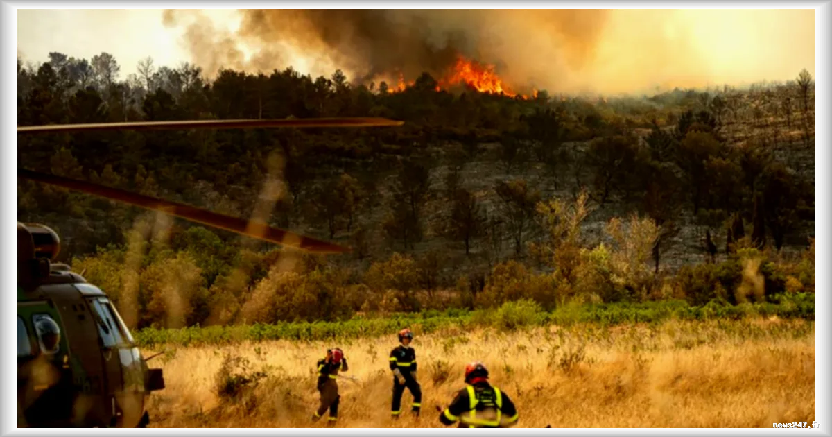 Incendies dans l’Aude : le témoignage d’un pompier face à l’ampleur inédite du sinistre