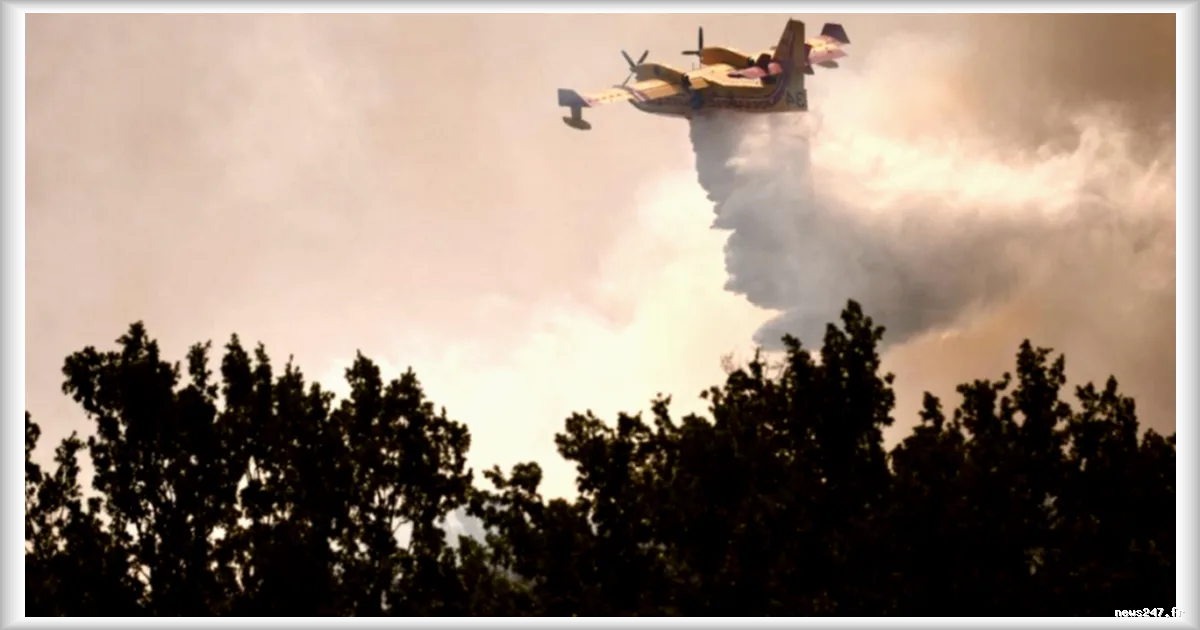 Incendies en France : un pilote de Canadair dénonce le manque de moyens alloués à la lutte aérienne