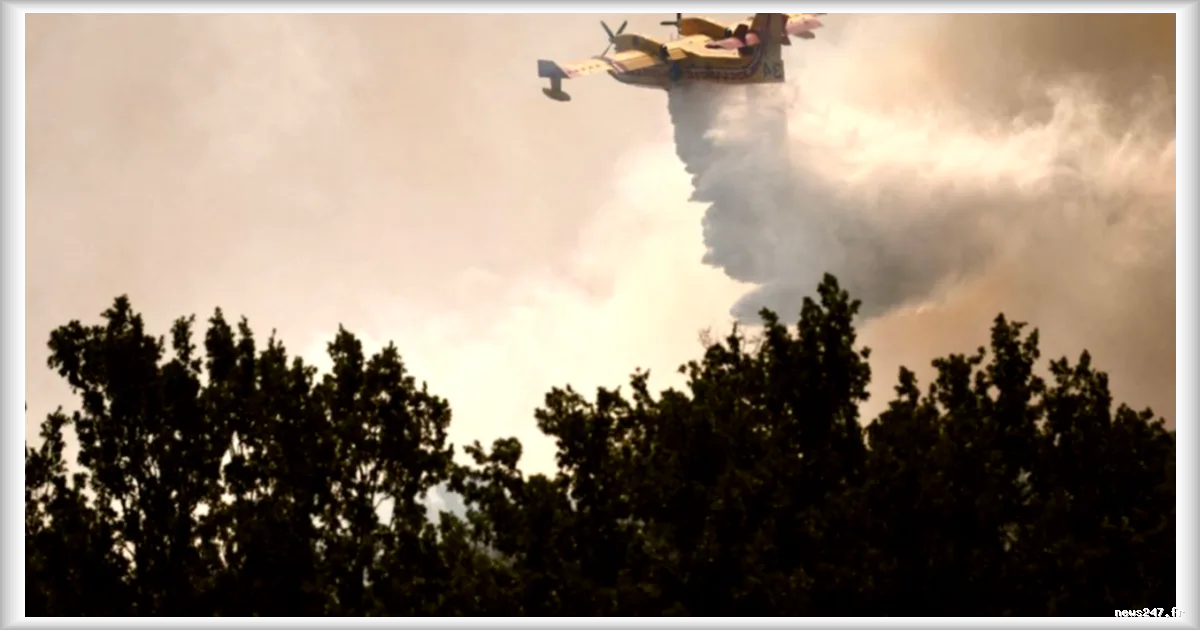 Incendies en France : un pilote de Canadair dénonce le manque de moyens alloués à la lutte aérienne