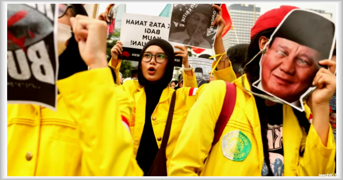 Indonésie : des manifestations étudiantes ciblent le président Prabowo Subianto face à la crise économique