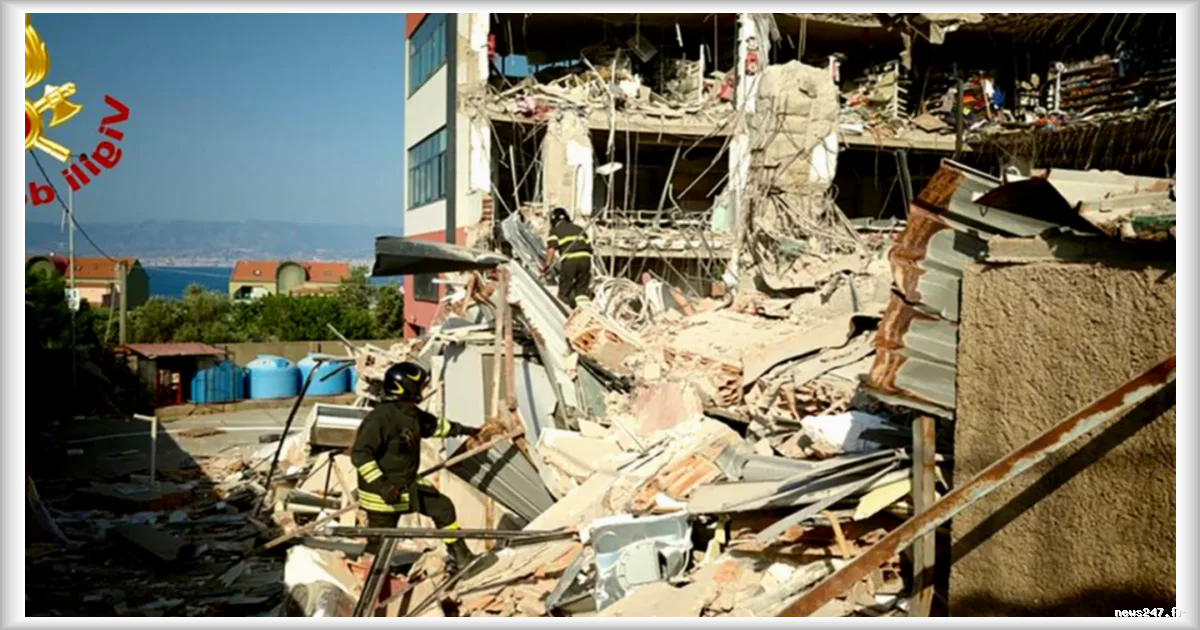 Italie : sept personnes portées disparues après l'effondrement d'un immeuble de trois étages en Sicile