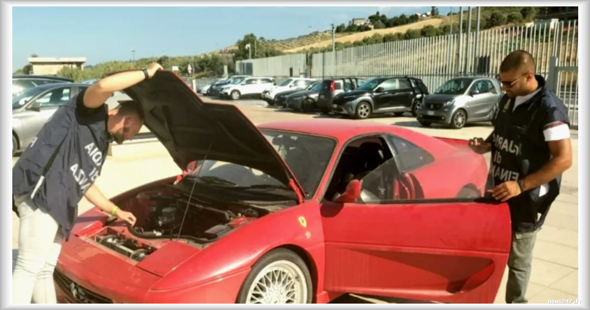 Italie : une Toyota trafiquée en Ferrari F355 GTS saisie par la police financière