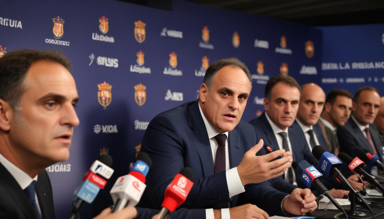 Javier Tebas, president de La Liga, defend l'industrie du football contre les menaces