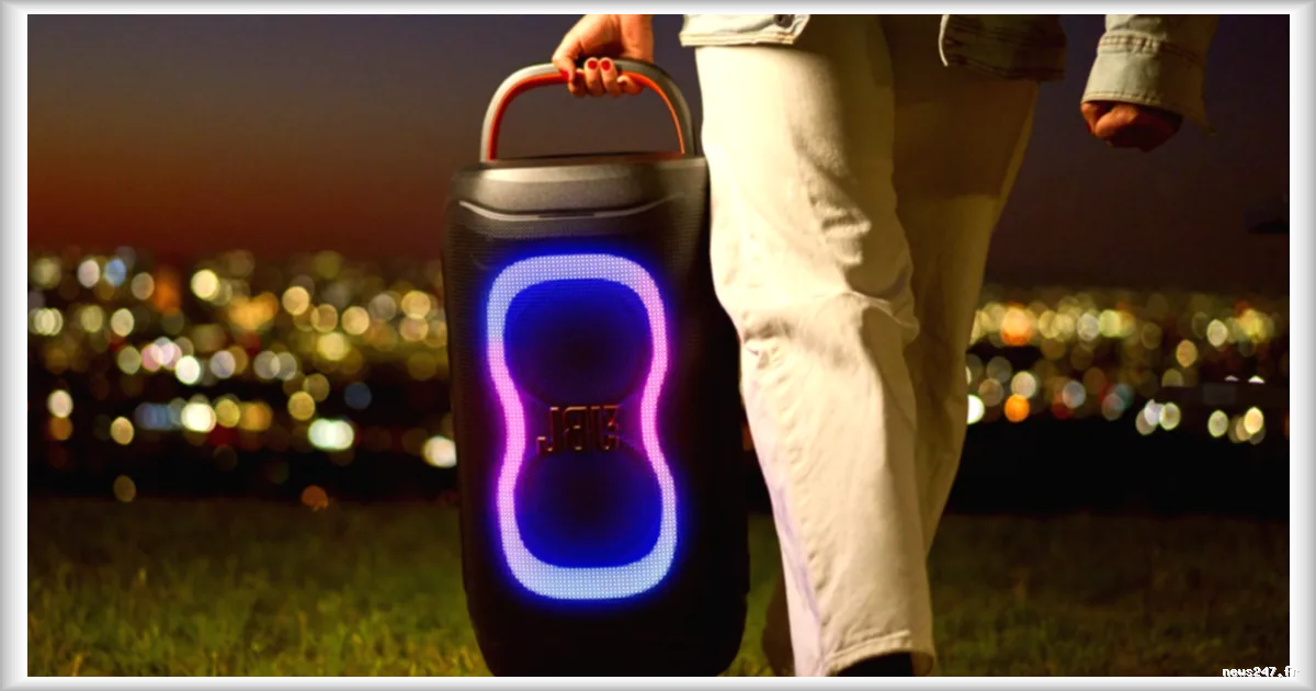 JBL dévoile ses nouvelles enceintes PartyBox 330 et 130, conçues pour les fêtes
