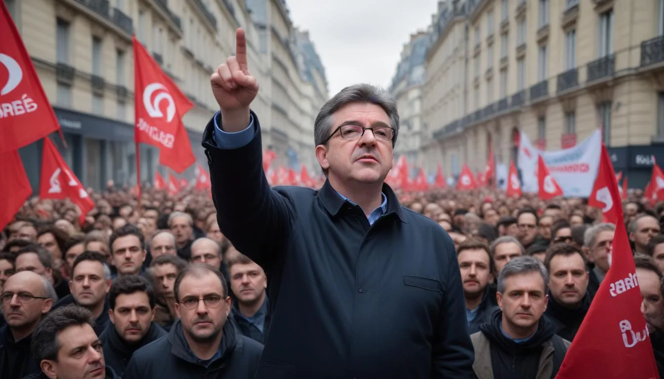 Jean-Luc Mélenchon appelle TotalEnergies à payer lors de la manifestation du 1er Mai