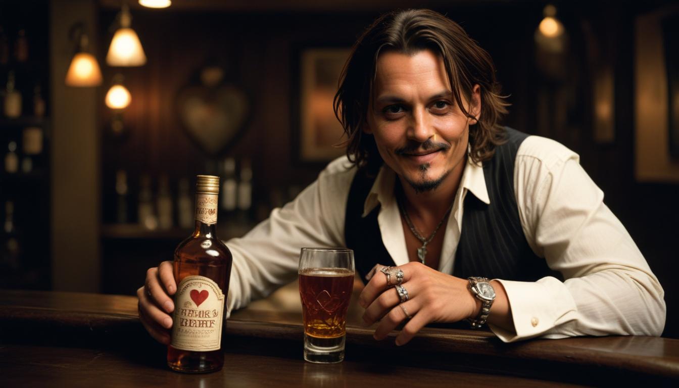 Johnny Depp lance sa propre marque de rhum Three Hearts, s'inscrivant dans la tendance des célébrités qui se lancent dans les spiritueux