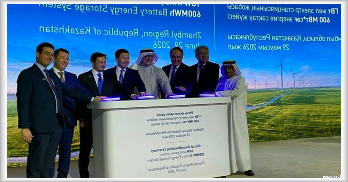Kazakhstan : un méga-parc éolien de 1,2 milliard d’euros signé avec les Émirats arabes unis