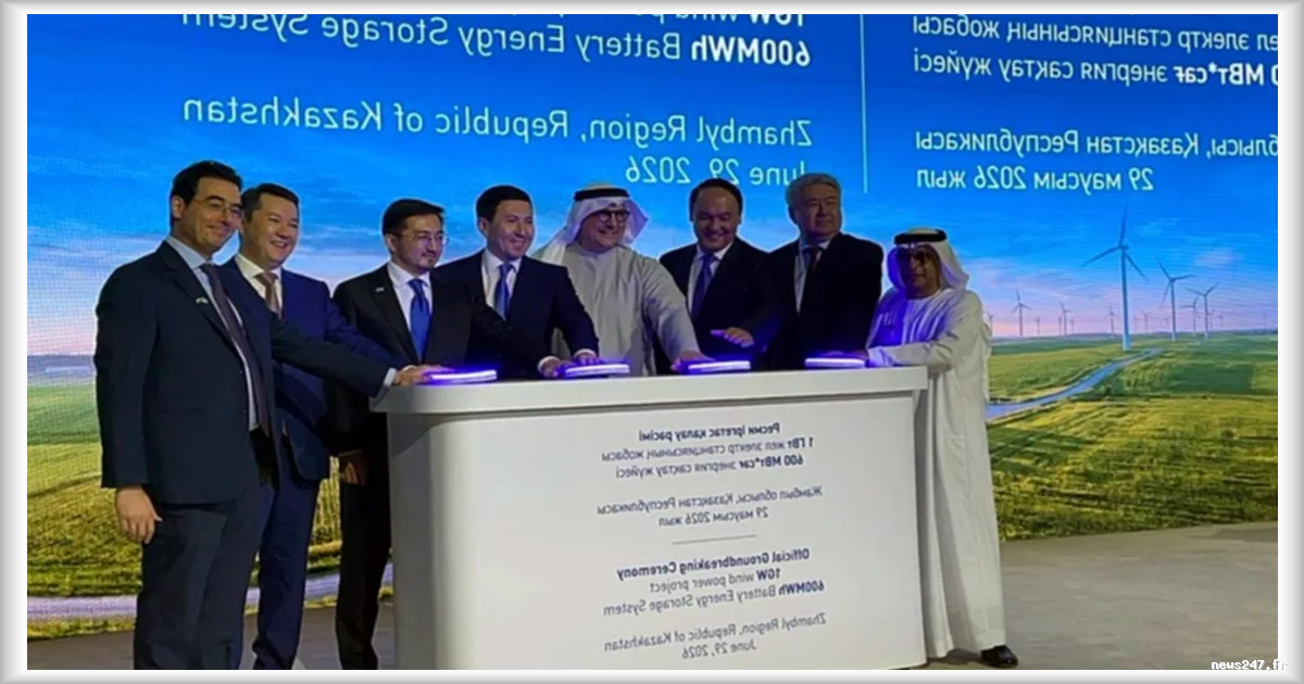 Kazakhstan : un méga-parc éolien de 1,2 milliard d’euros signé avec les Émirats arabes unis