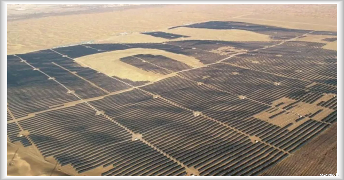 La Chine érige une barrière solaire de 400 km pour lutter contre l'avancée du désert