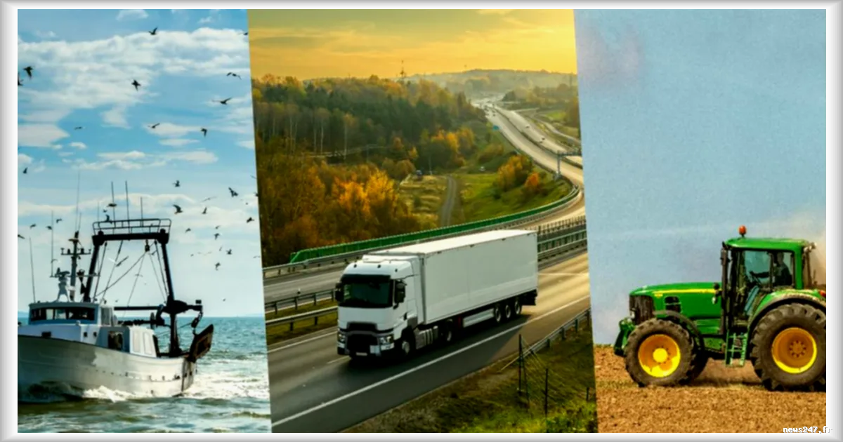 La flambée des prix du carburant : pêcheurs, agriculteurs et transporteurs frappés de plein fouet