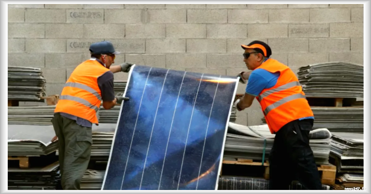 La France atteint un record dans le recyclage des panneaux solaires : plus de 12 700 tonnes traités en 2025