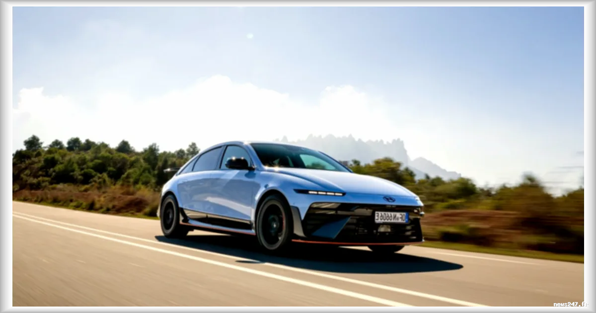 La Hyundai Ioniq 6 N, avec ses 650 ch et sa fausse boîte de vitesses, débarque enfin en France