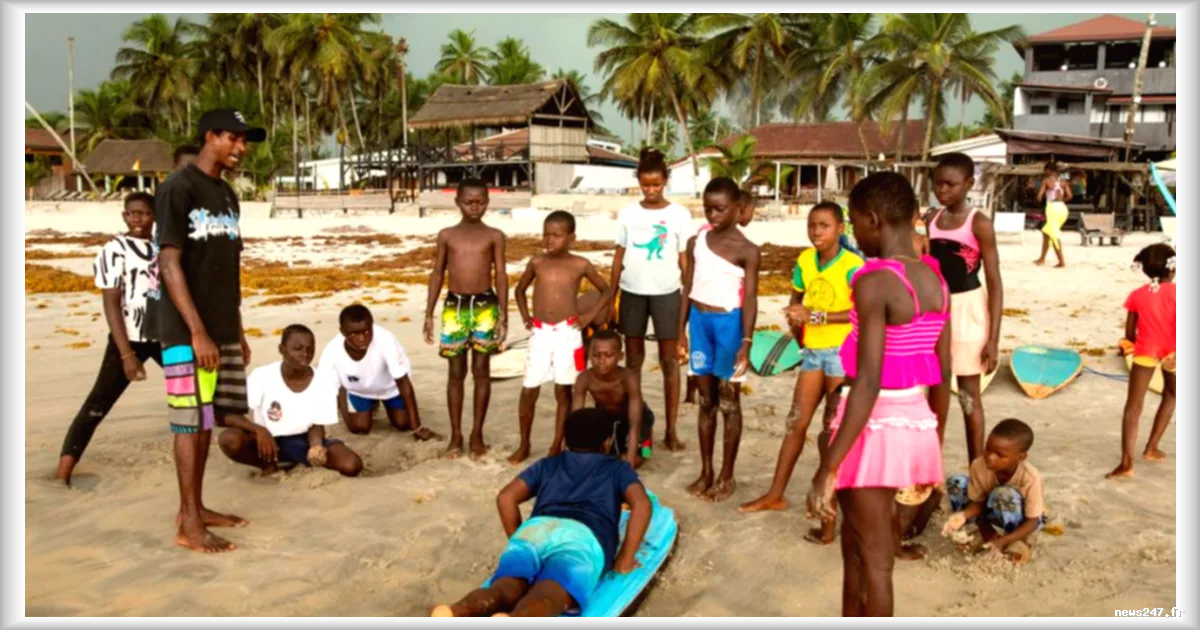 La jeunesse ivoirienne decouvres son amour pour le surf