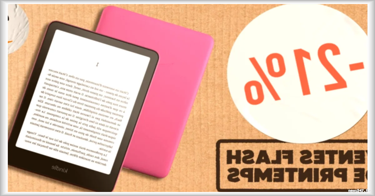 La Kindle Paperwhite 2024, la meilleure liseuse du moment, en promo à l'occasion des ventes flash d'Amazon