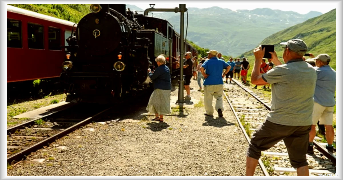 La ligne à vapeur du col de la Furka célèbre son centenaire en Suisse