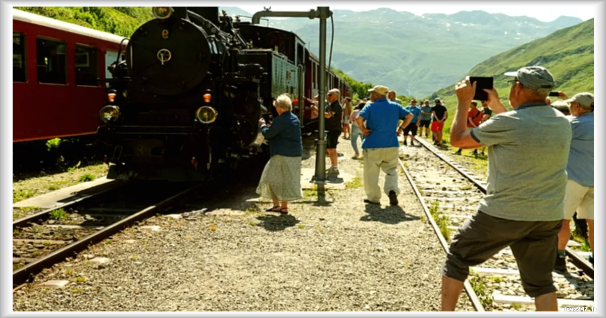 La ligne à vapeur du col de la Furka célèbre son centenaire en Suisse