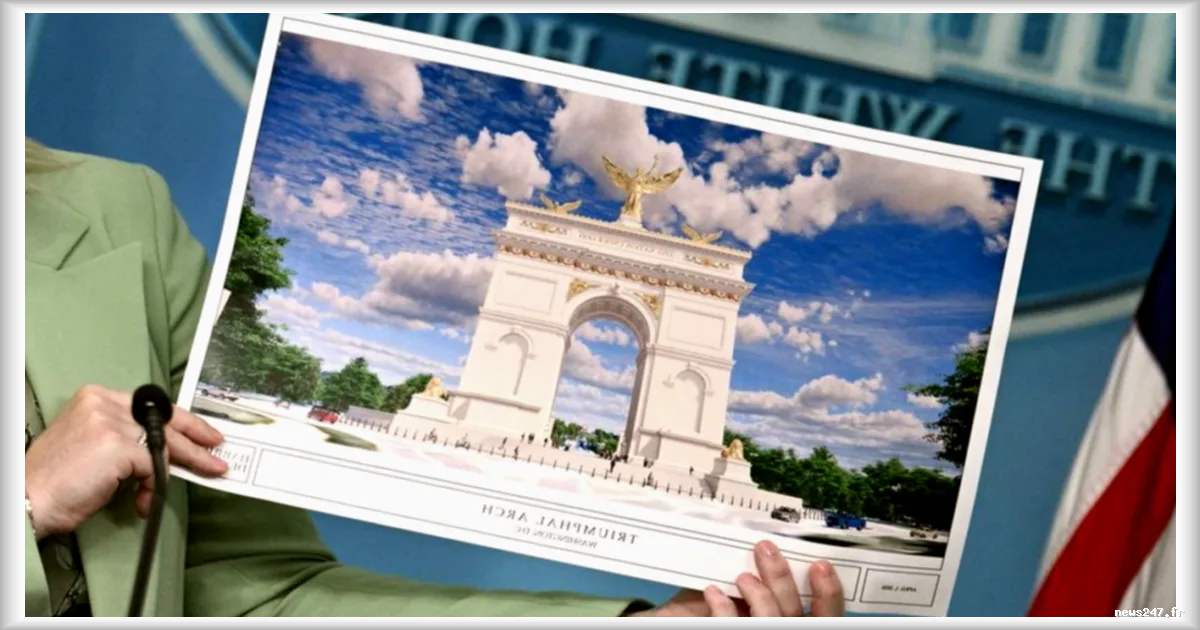 La Maison-Blanche devoile l'Arc de Triomphe des Etats-Unis en images