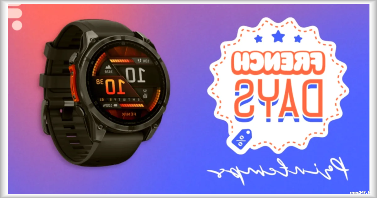 La montre Garmin Fenix 8 en promotion pendant les French Days, une économie de 180 euros