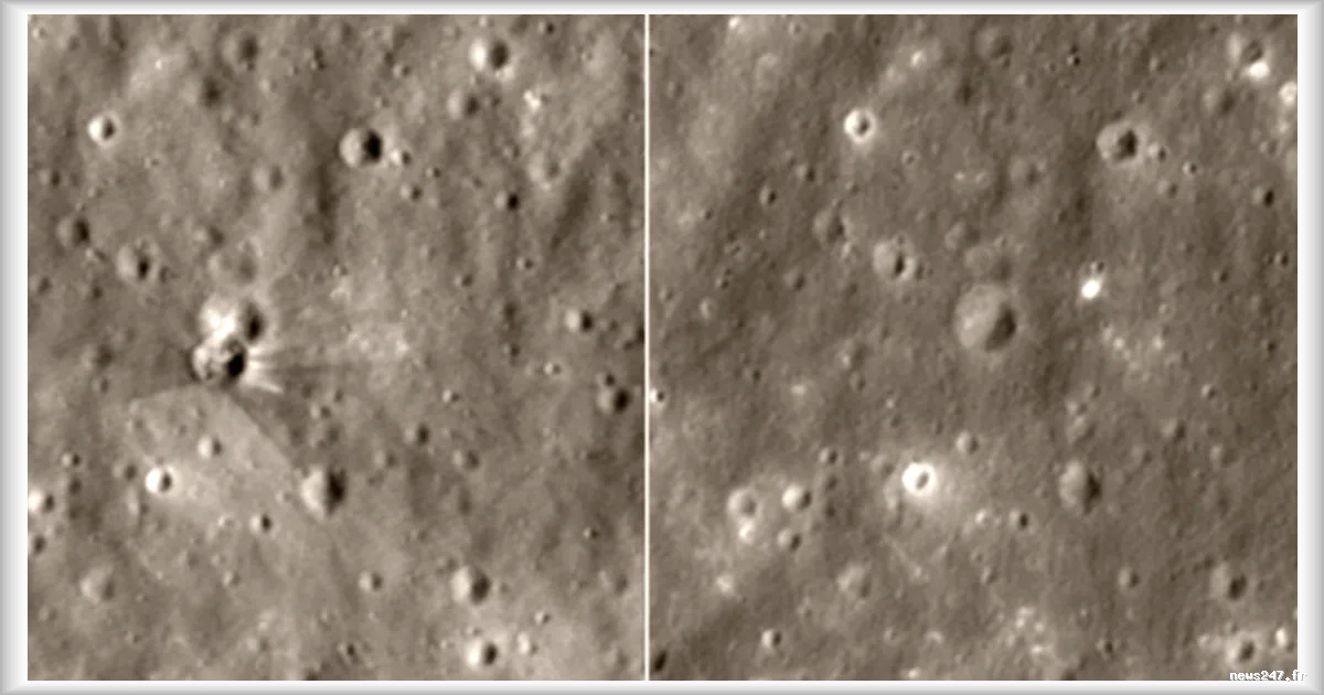 La Nasa publie des images du cratère formé par l'impact d'une fusée SpaceX sur la Lune