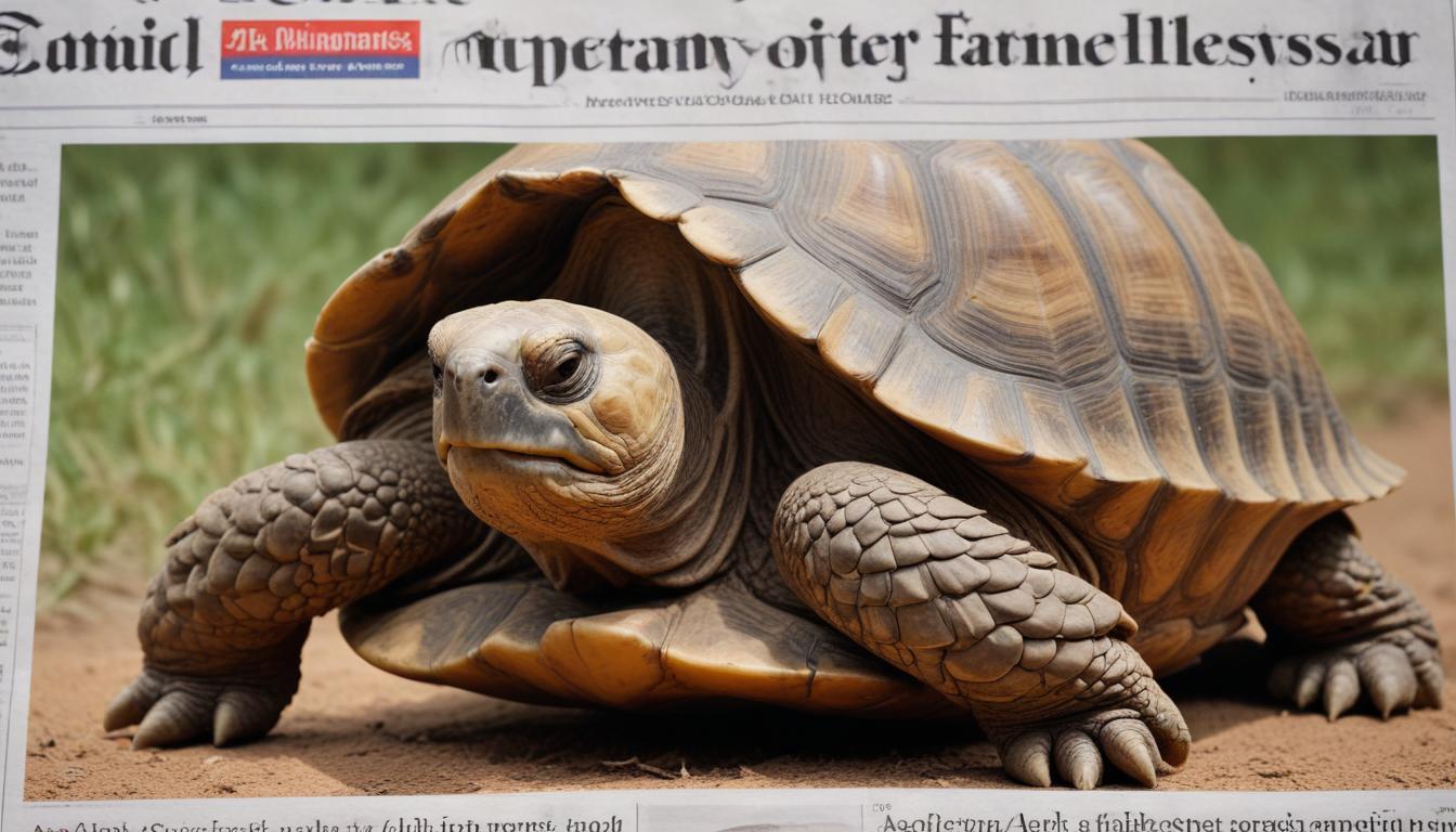 La tortue Jonathan, plus vieil animal au monde, victime d'une arnaque le 1er avril