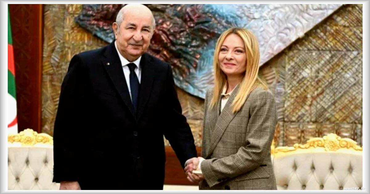La visite de Giorgia Meloni en Algérie : un pas vers une sécurisation de l'approvisionnement en gaz pour l'Italie