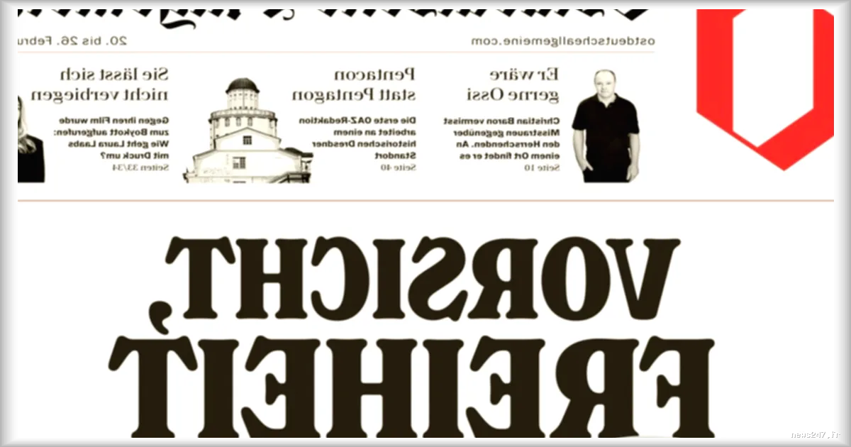 Lancement d'un nouvel hebdomadaire pour donner voix à l'Est de l'Allemagne